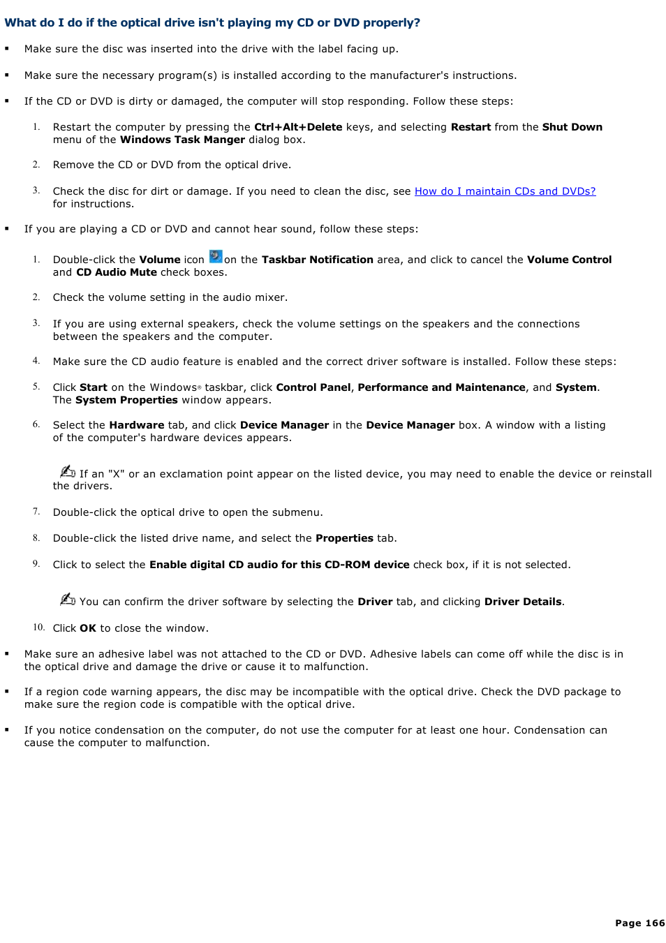 Sony VAIO computer User Manual | Page 166 / 190