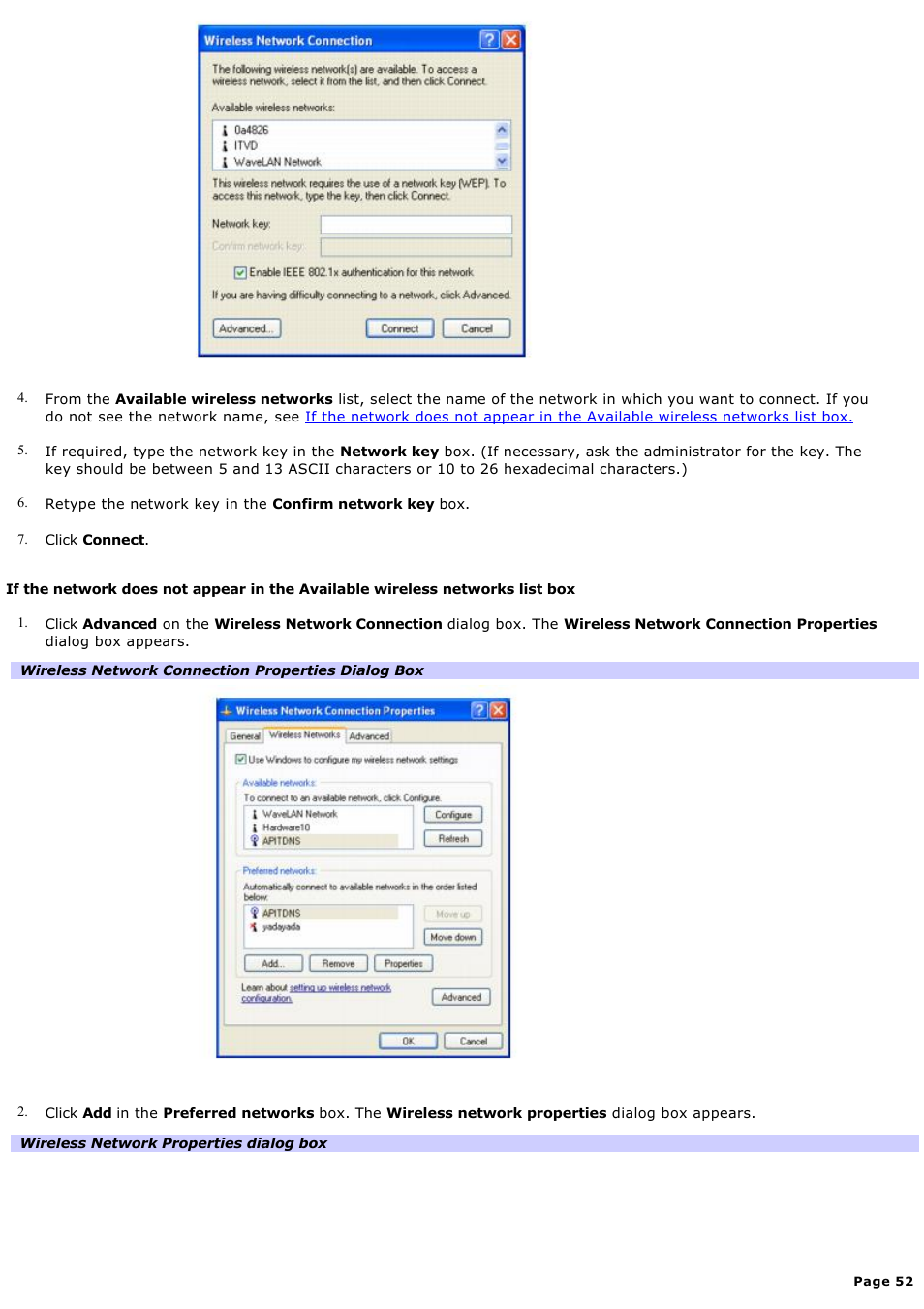 Sony VAIO computer User Manual | Page 52 / 190