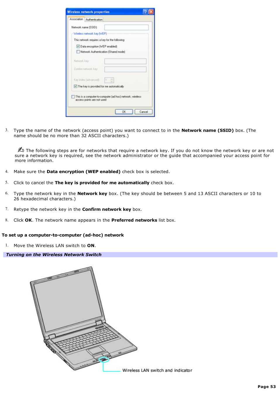 Sony VAIO computer User Manual | Page 53 / 190