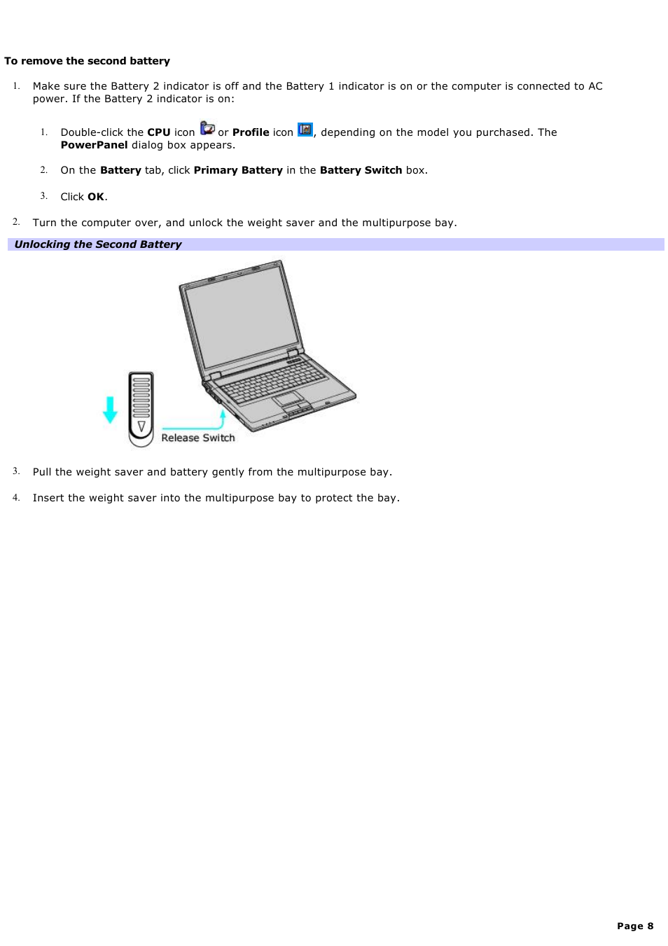 Sony VAIO computer User Manual | Page 8 / 190