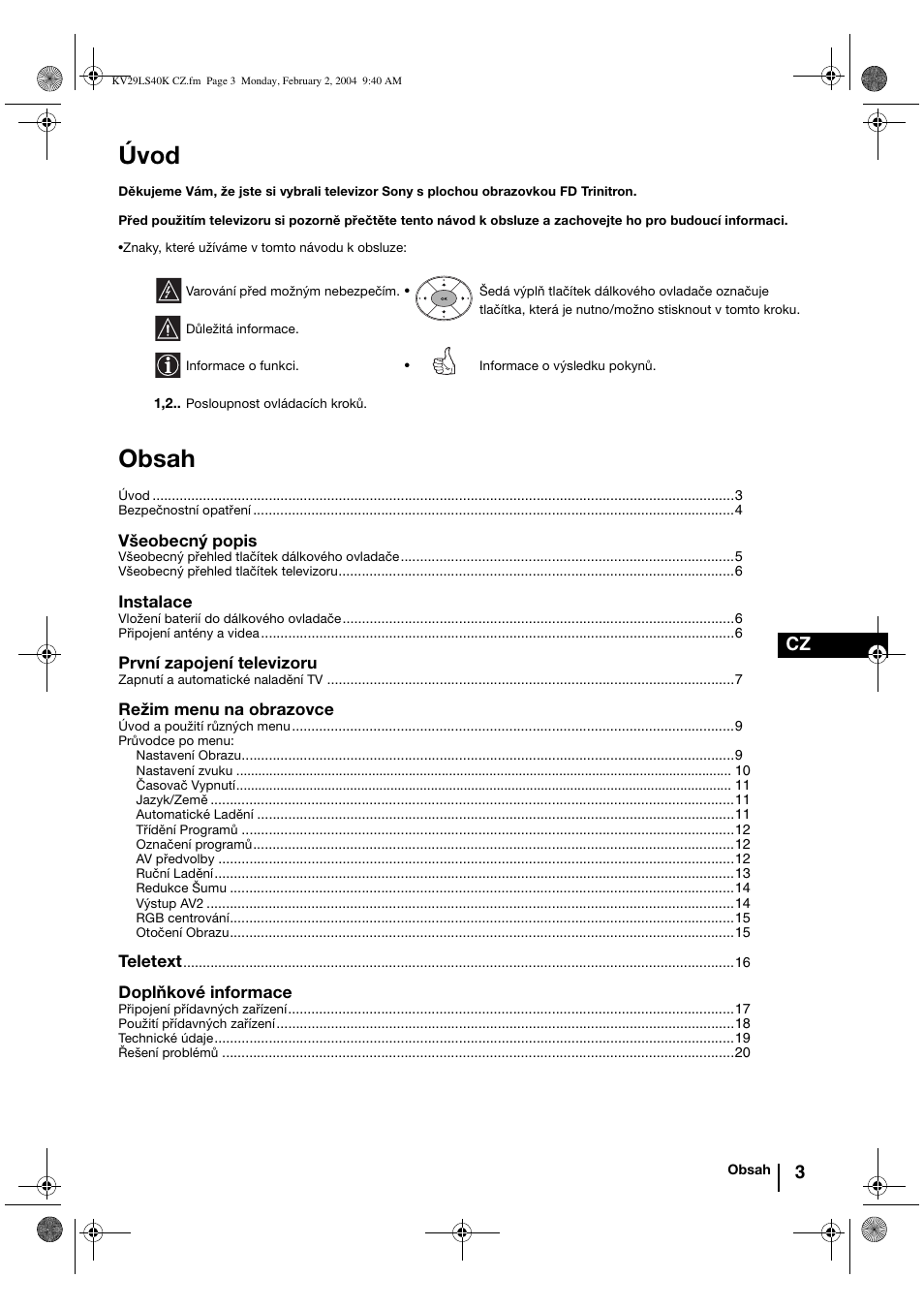 Sony FD Trinitron KV-29LS40K User Manual | Page 43 / 124
