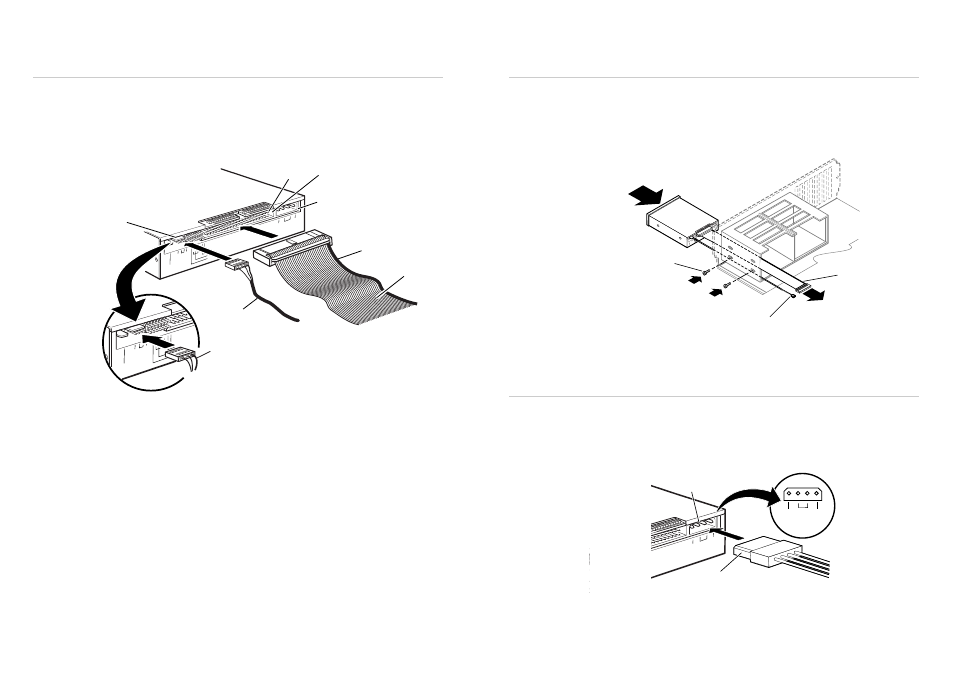 Step 7: mounting the drive, Step 8: connecting the power cable, Step 6: connecting the drive | Sony CDU948S User Manual | Page 7 / 11