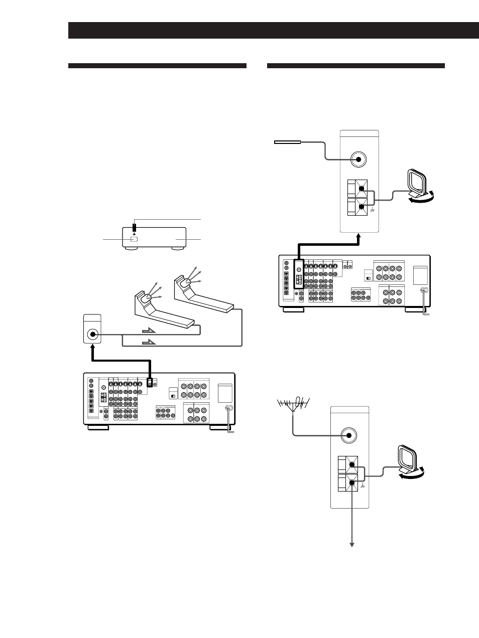 Antenna hookups, Infrared (ir) repeater hookups, Hooking up the system | Connecting an outdoor antenna | Sony STR-DA90ESG User Manual | Page 6 / 64