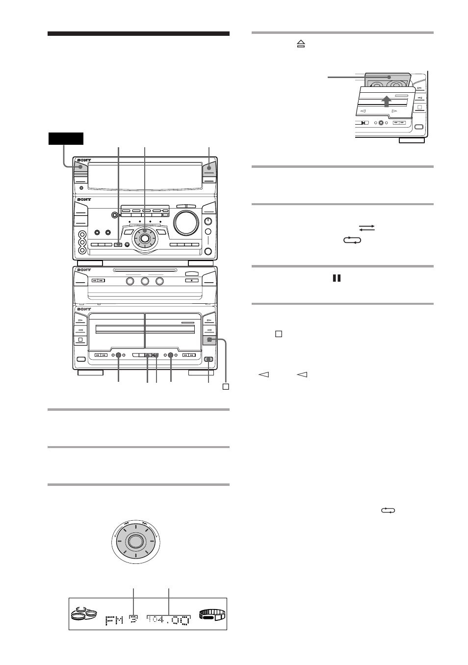 Recording from the radio | Sony MHC-W550 User Manual | Page 14 / 44