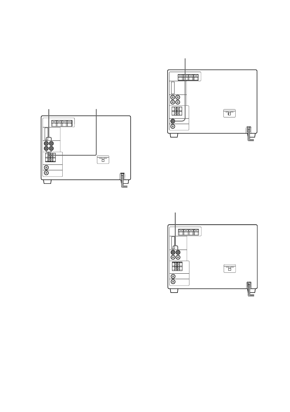 Connecting a vcr | Sony MHC-W550 User Manual | Page 8 / 44