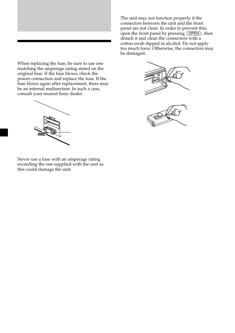 Additional information, Maintenance | Sony CDX-MP450X User Manual | Page 24 / 84