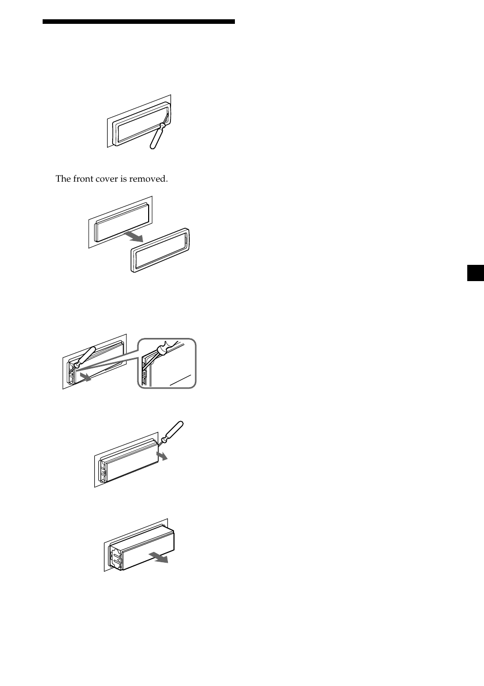 25 dismounting the unit | Sony CDX-MP450X User Manual | Page 25 / 84