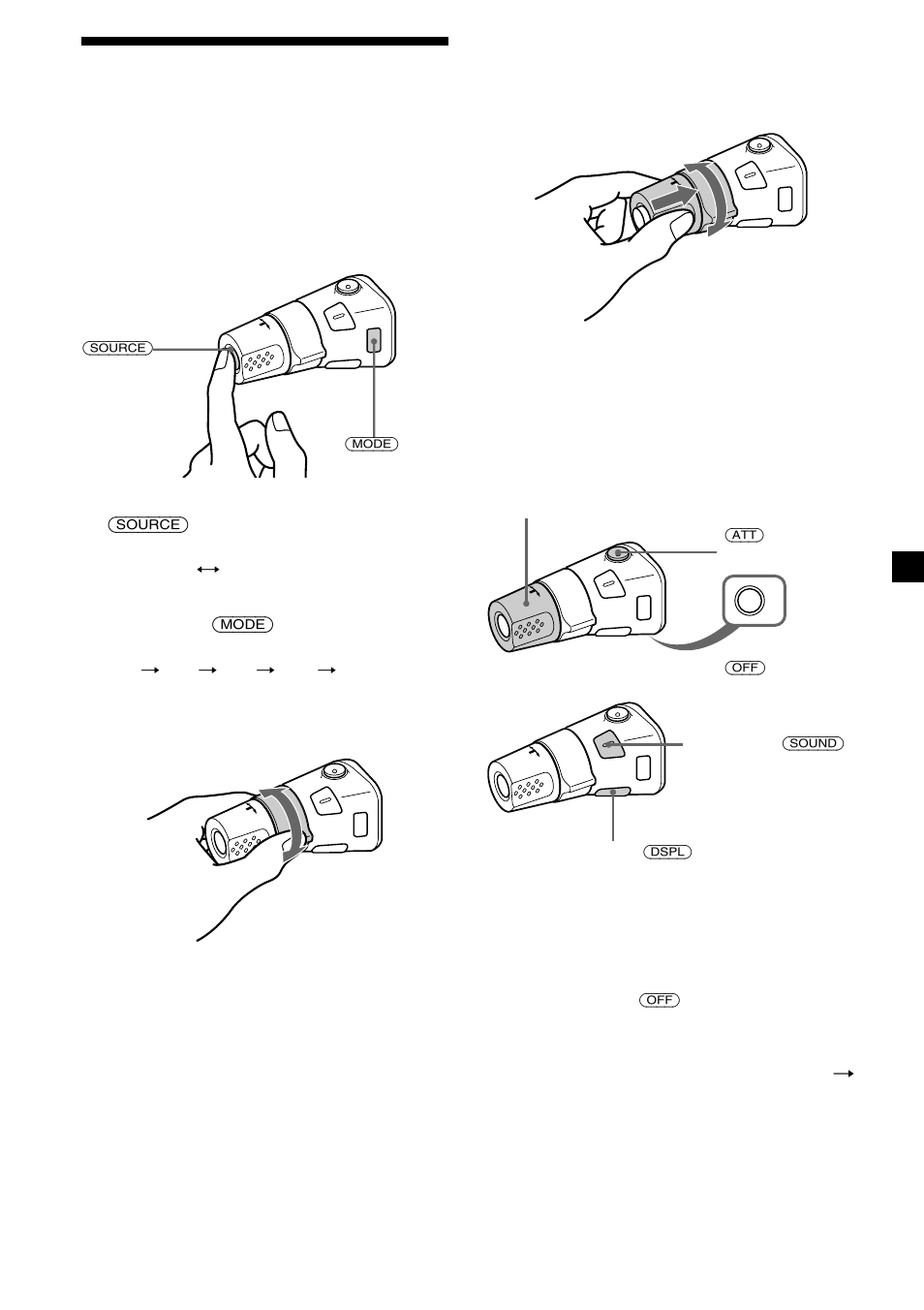 Utilisation du satellite de commande | Sony CDX-MP450X User Manual | Page 49 / 84
