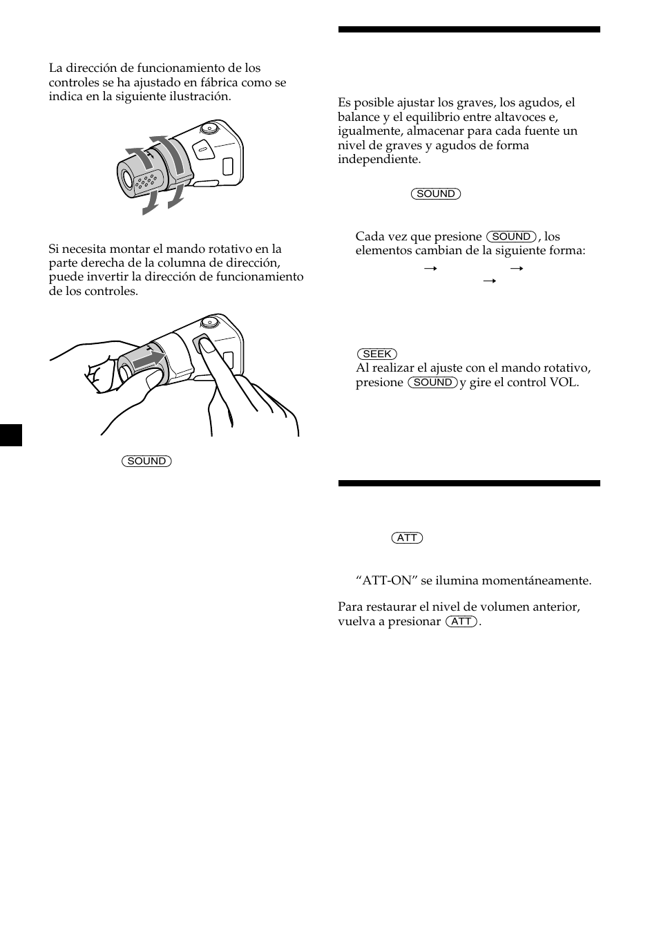 22 ajuste de las características de sonido, Atenuación del sonido | Sony CDX-MP450X User Manual | Page 78 / 84