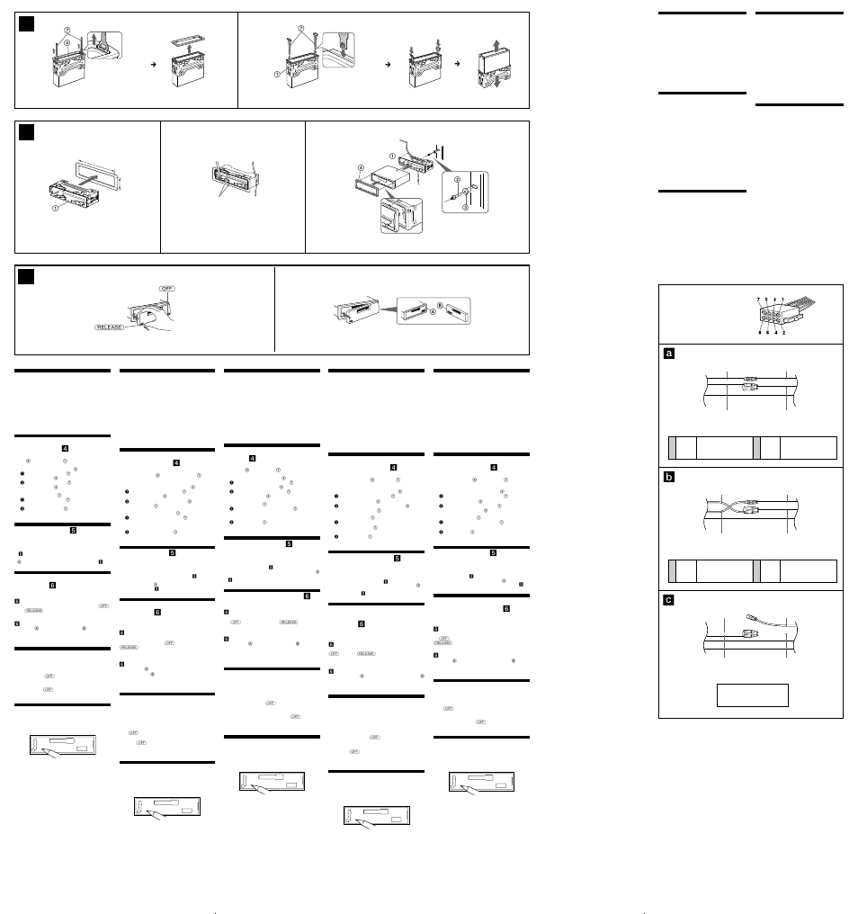 6a b | Sony XR-CA370 User Manual | Page 2 / 2