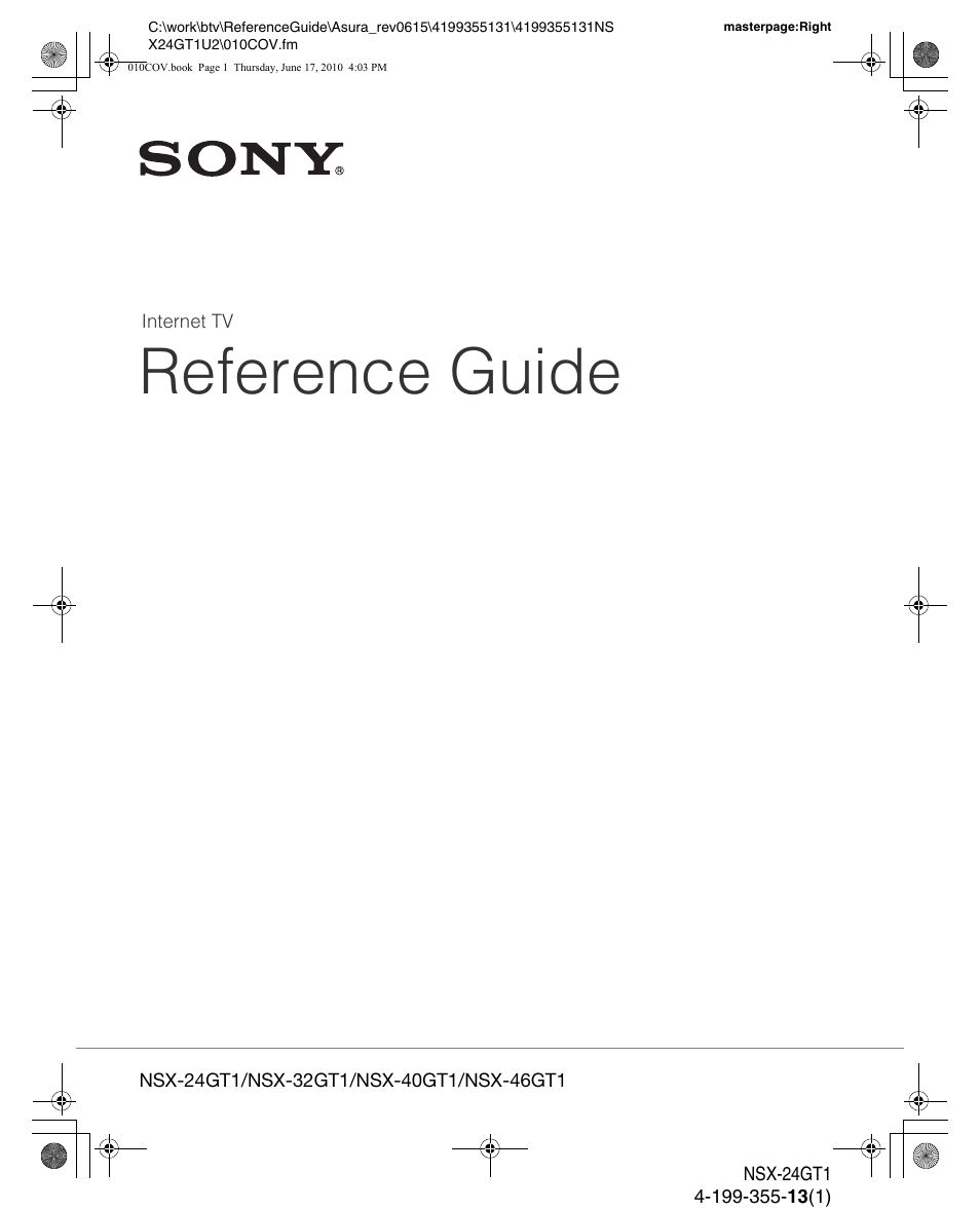 Sony NSX-32GT1 User Manual | 12 pages