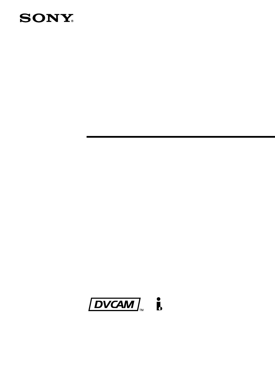 Sony DSR-DR1000 User Manual | 108 pages