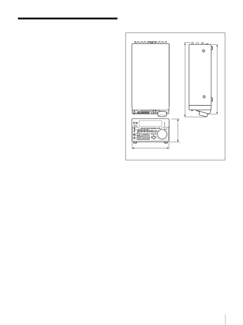 Specifications, General, Video performance | Processor adjustment range | Sony DSR-DR1000 User Manual | Page 101 / 108