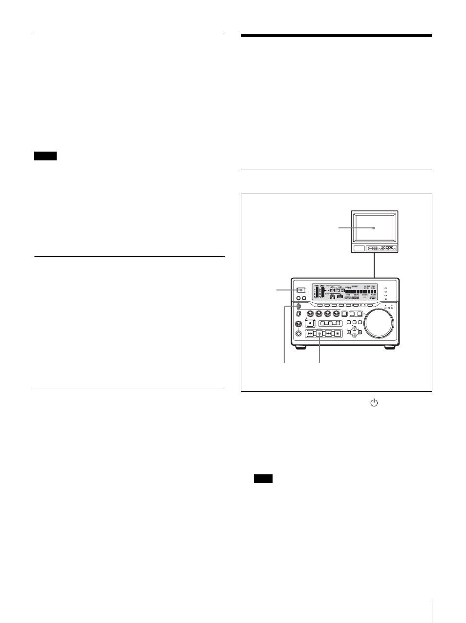 Recording at set intervals (interval recording), Playback, Playback procedure | Recording continuously by overwriting old content, Continuous recording), Starting recording at an alarm input (pre-alarm, Recording) | Sony DSR-DR1000 User Manual | Page 37 / 108