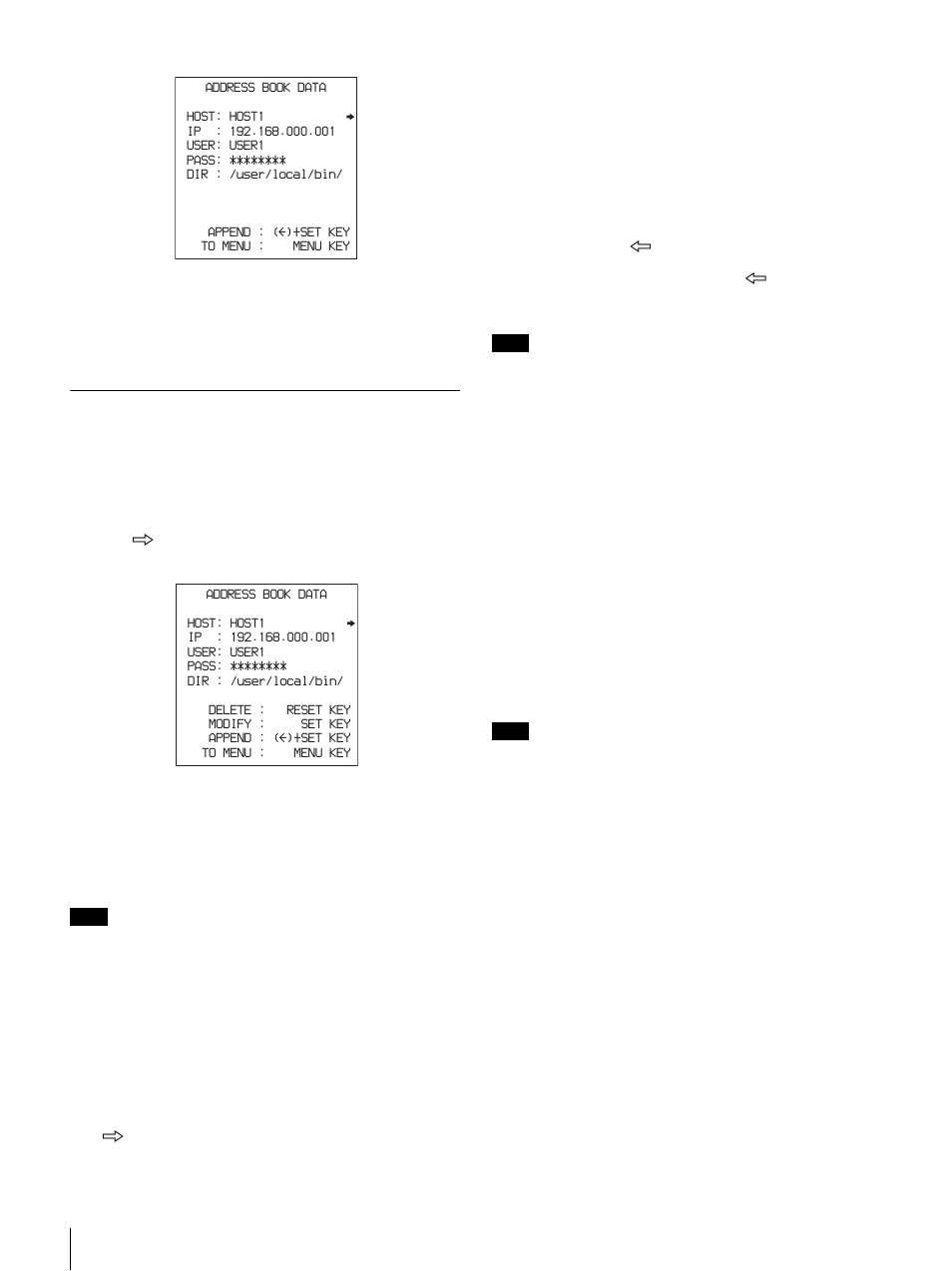 Editing an address book | Sony DSR-DR1000 User Manual | Page 54 / 108