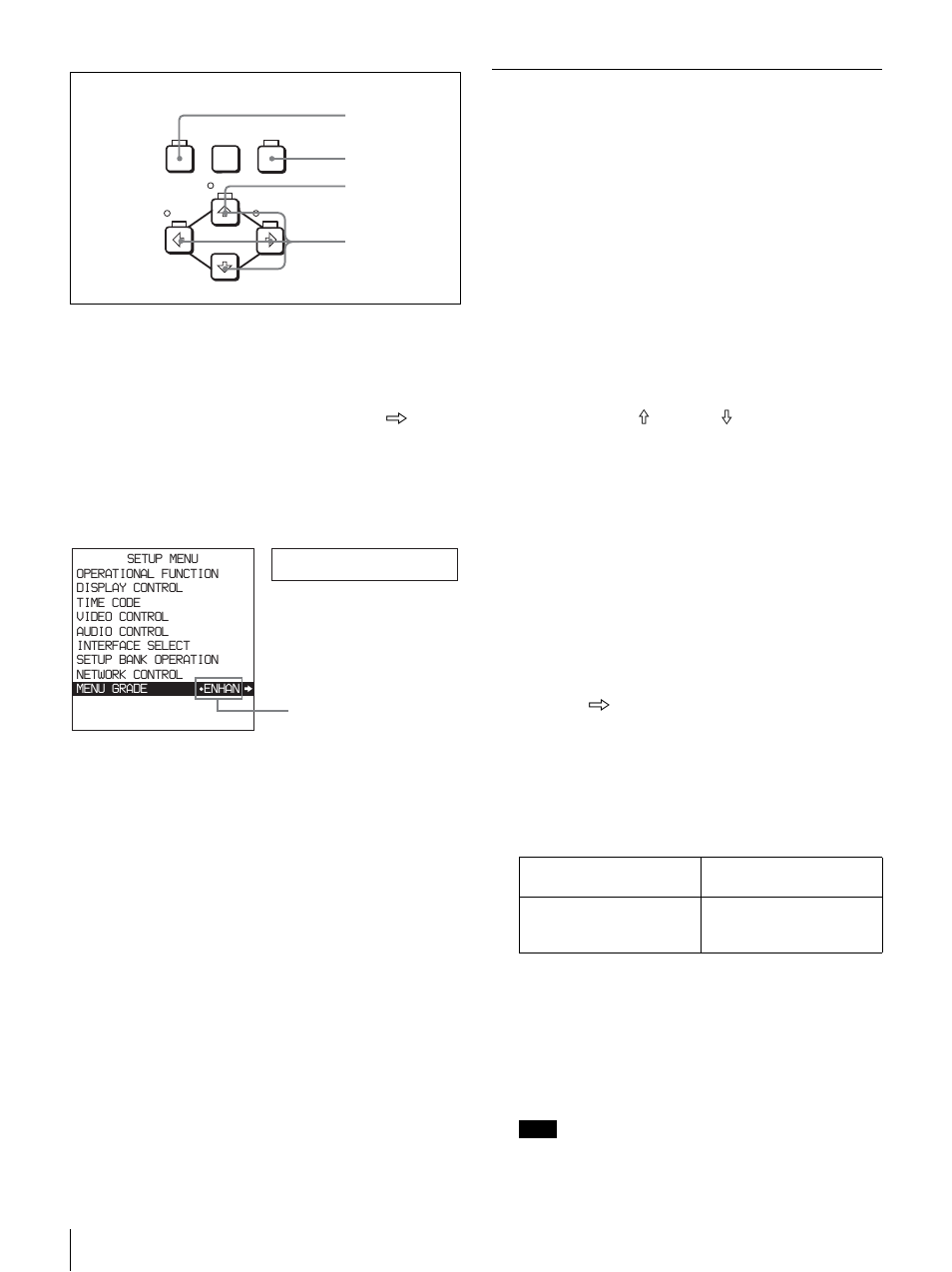 Returning menu settings to their factory default, Settings, Menu grade | Sony DSR-DR1000 User Manual | Page 78 / 108