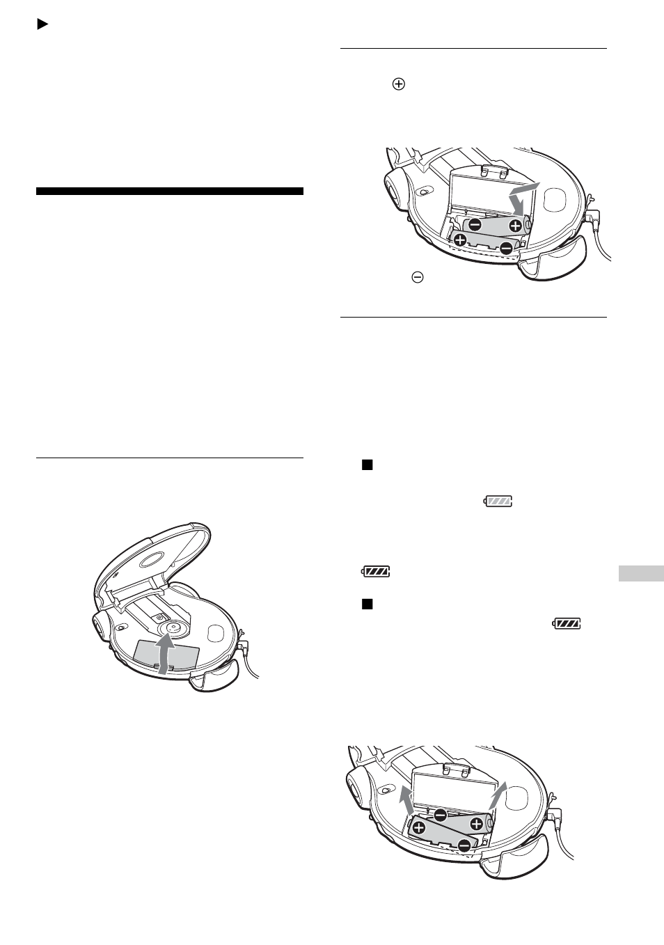 Connecting to a power source, Using the batteries | Sony D-NS921F User Manual | Page 33 / 44