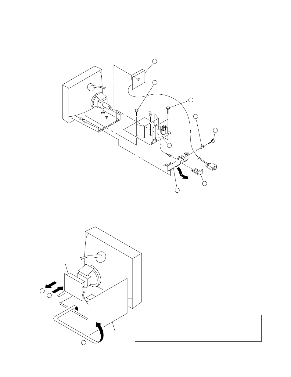A and d boards removal, Service position | Sony AEP MODEL CPD-E200E User Manual | Page 13 / 46