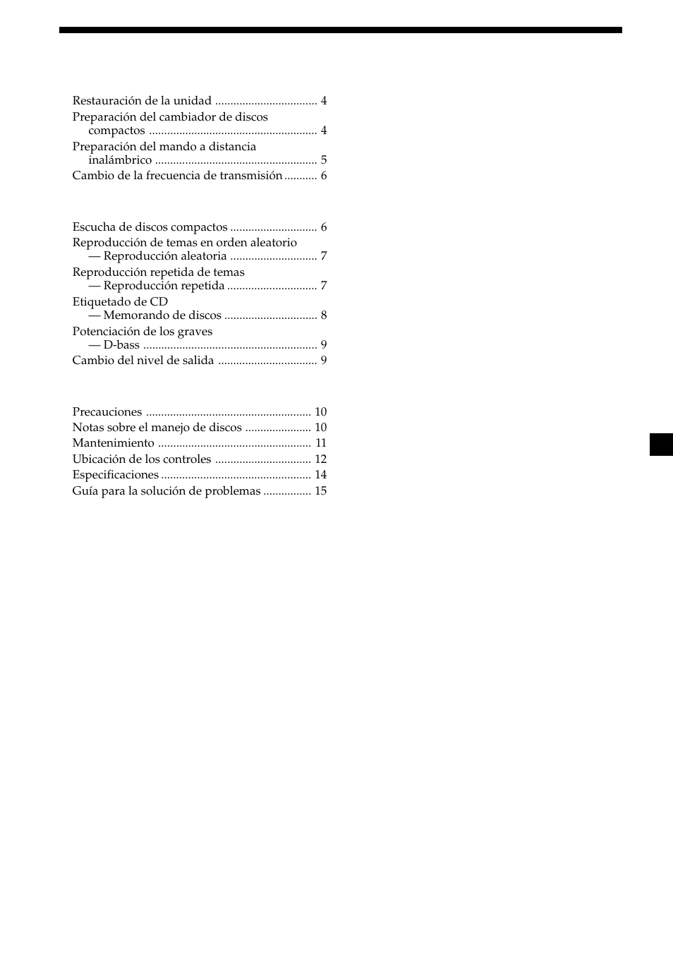 3índice | Sony CDX-555RF User Manual | Page 31 / 44