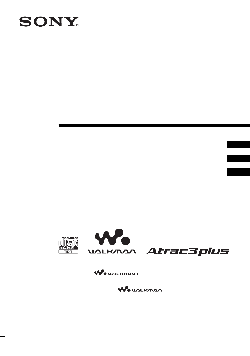 Sony CD Walkman D-NE518CK User Manual | 104 pages