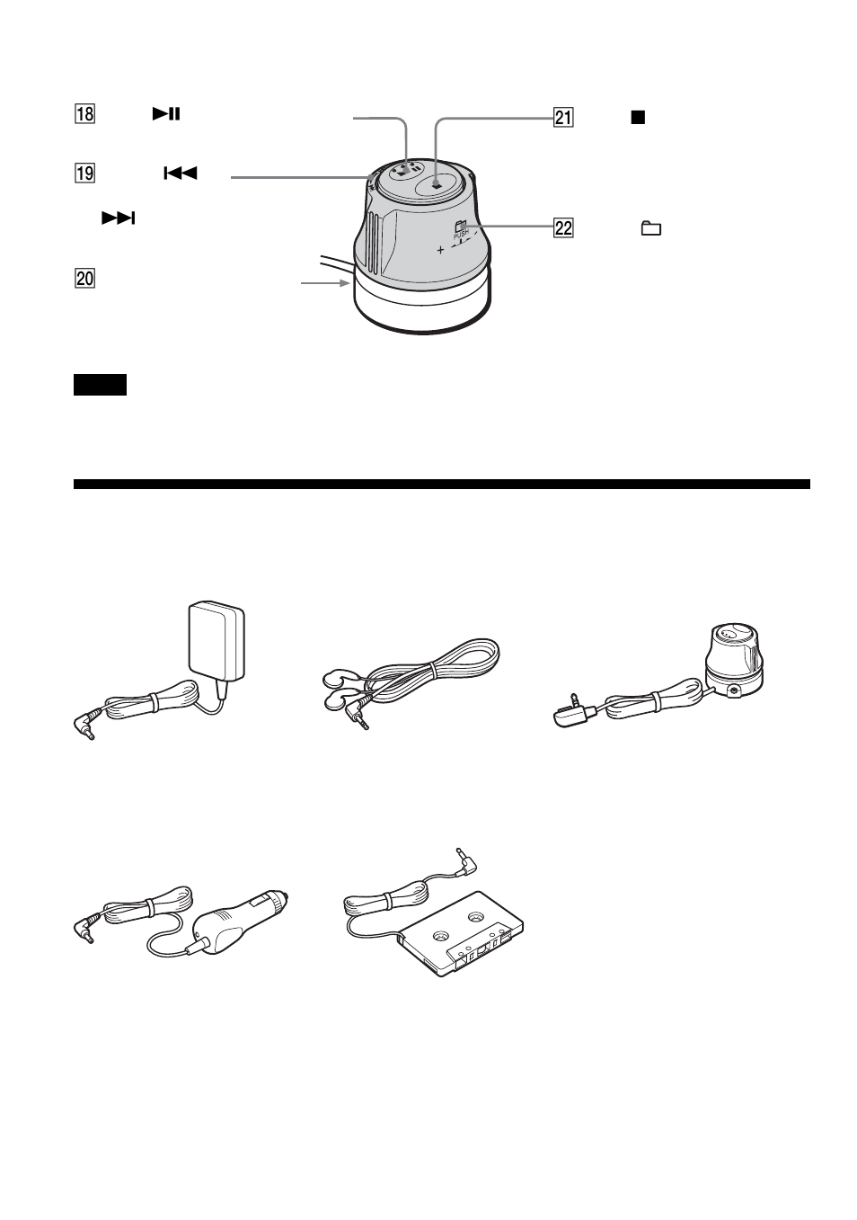 Comprobación de los accesorios suministrados, Comprobación de los accesorios, Suministrados | Sony CD Walkman D-NE518CK User Manual | Page 44 / 104
