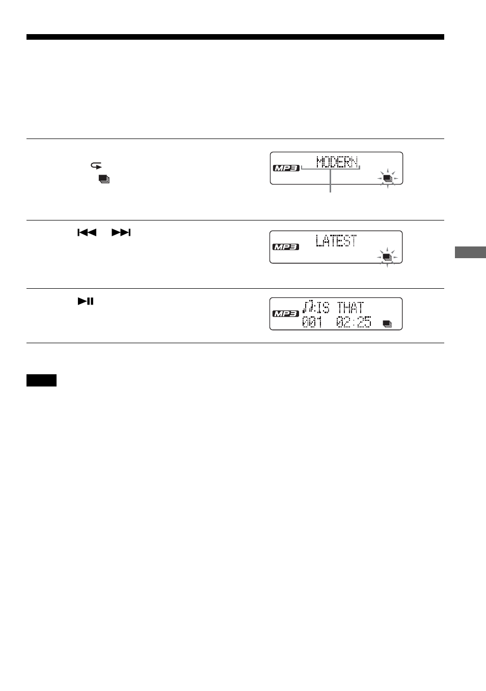 Reproducción de las listas favoritas | Sony CD Walkman D-NE518CK User Manual | Page 53 / 104