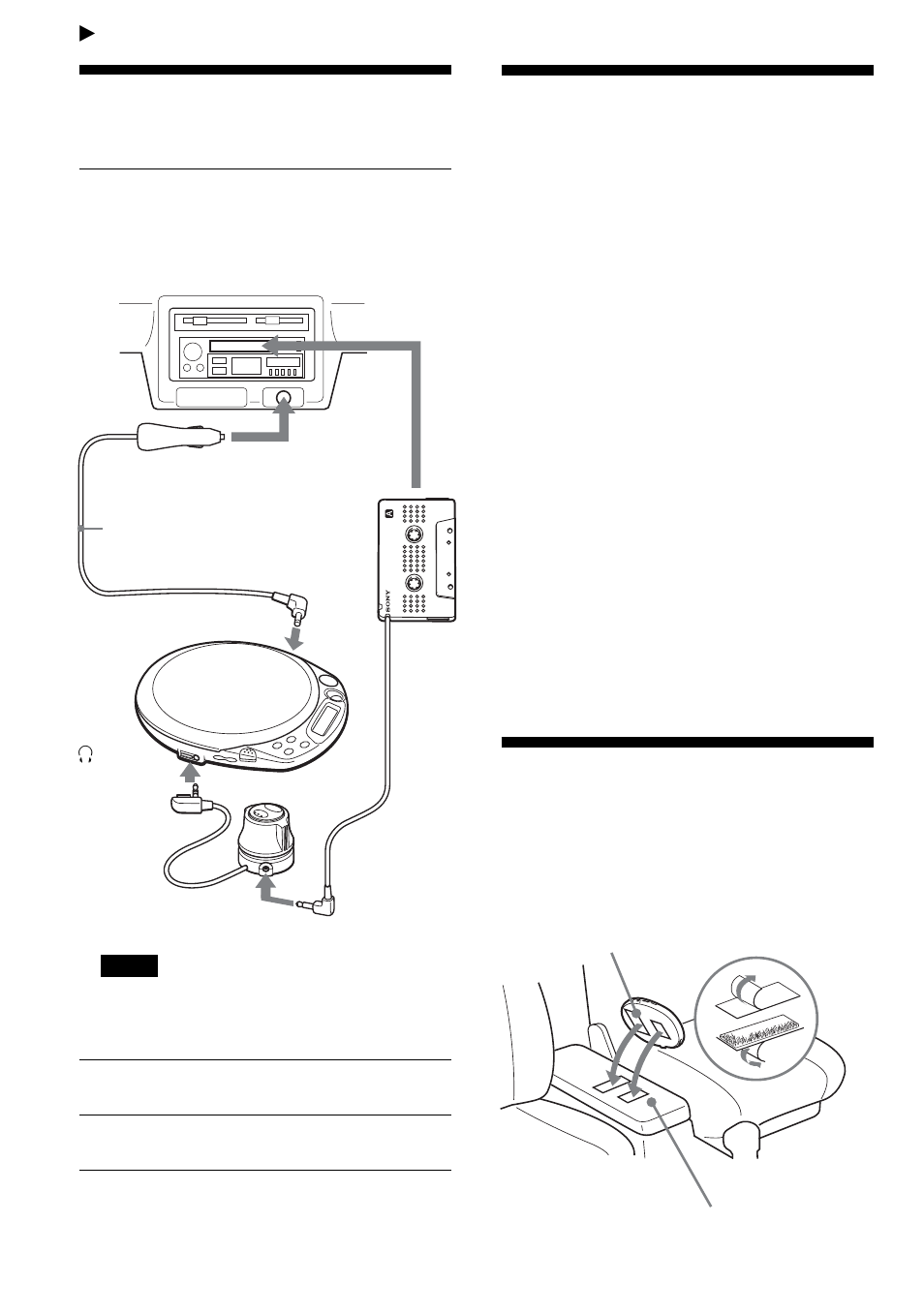 Uso en un automóvil, Instalación en un automóvil, Dónde instalar el reproductor de cd | Montaje del reproductor de cd | Sony CD Walkman D-NE518CK User Manual | Page 58 / 104