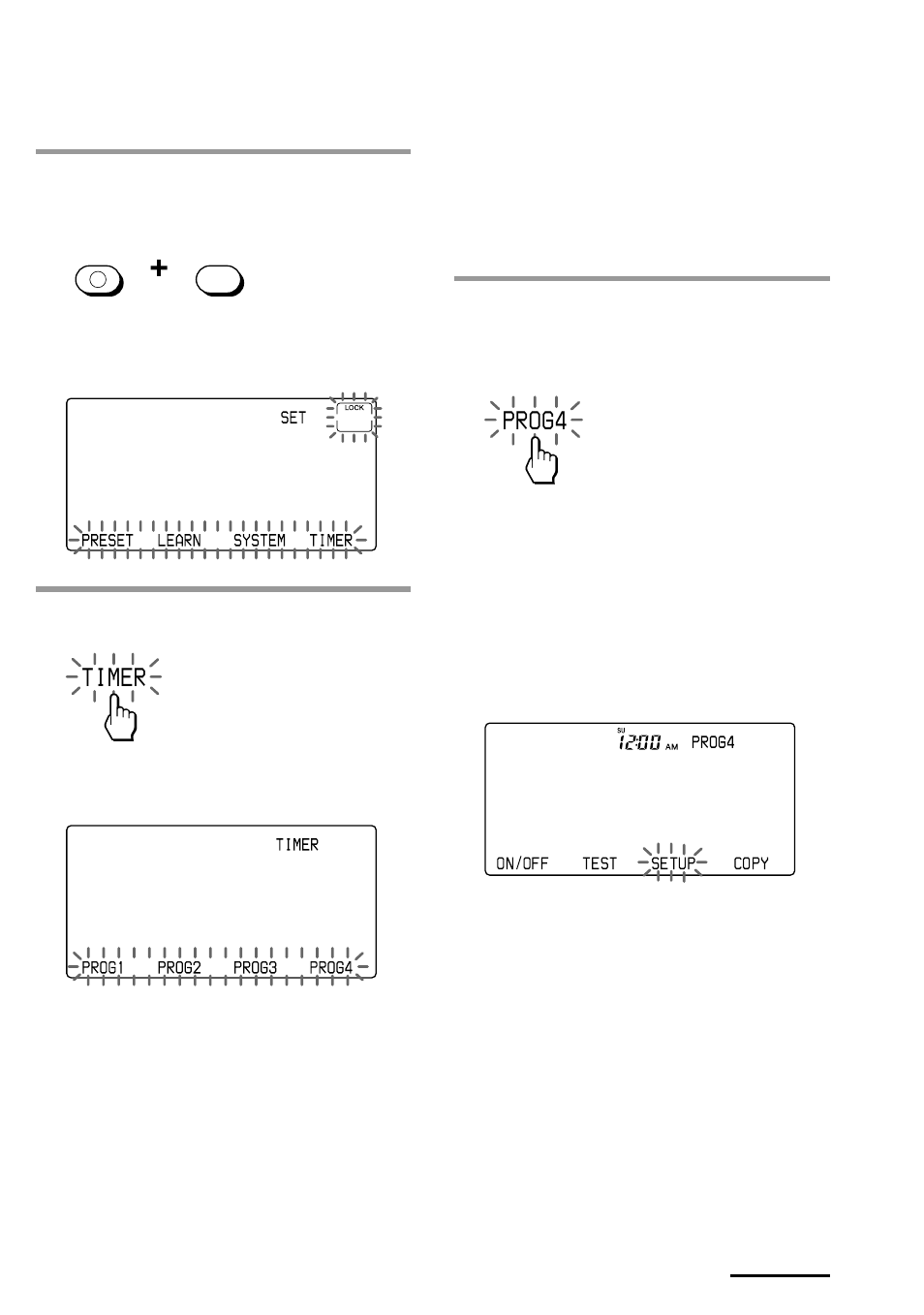 Timer, Prog4 | Sony RM-AV3100 User Manual | Page 65 / 112