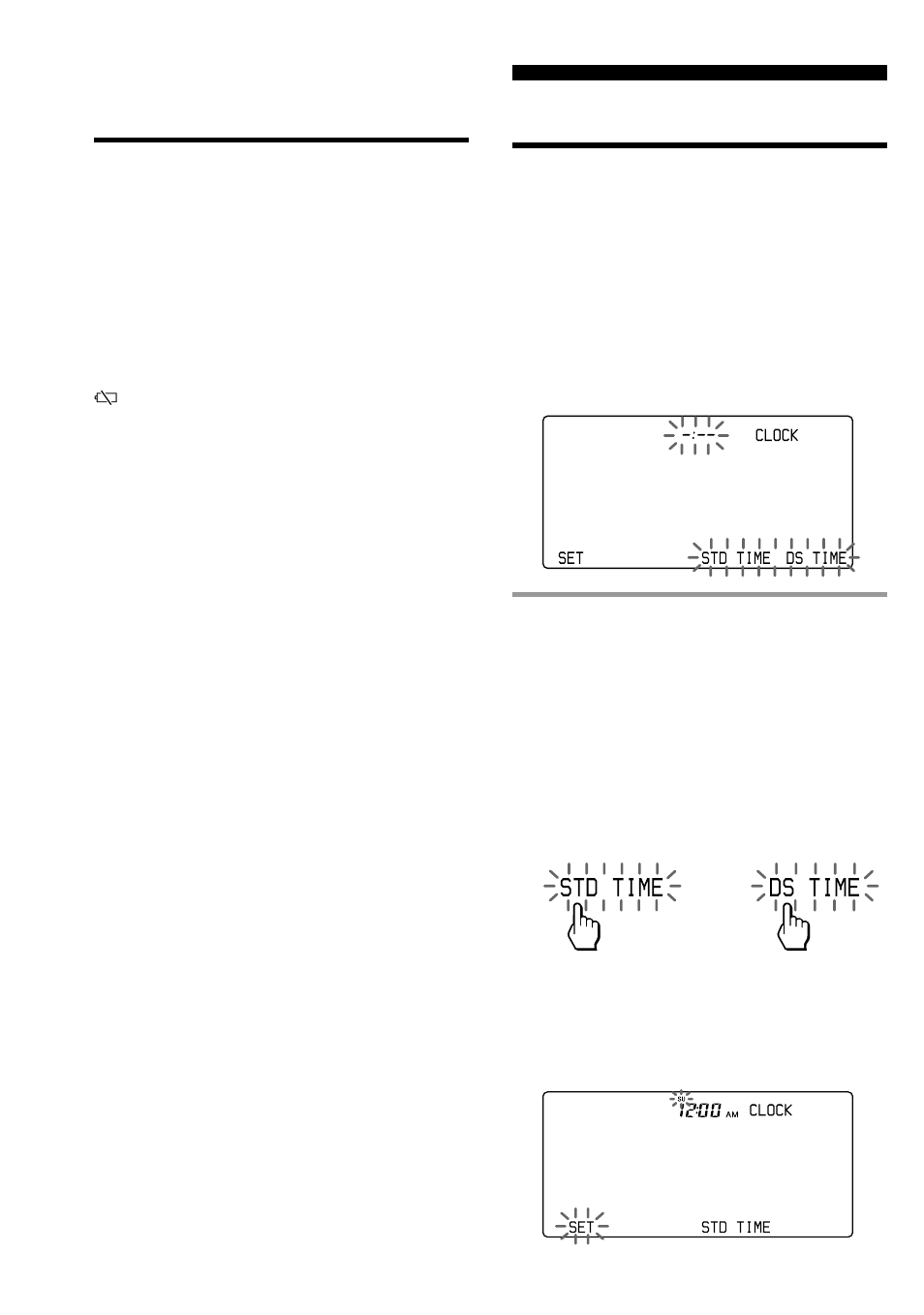 When to replace the batteries, Setting the clock | Sony RM-AV3100 User Manual | Page 8 / 112