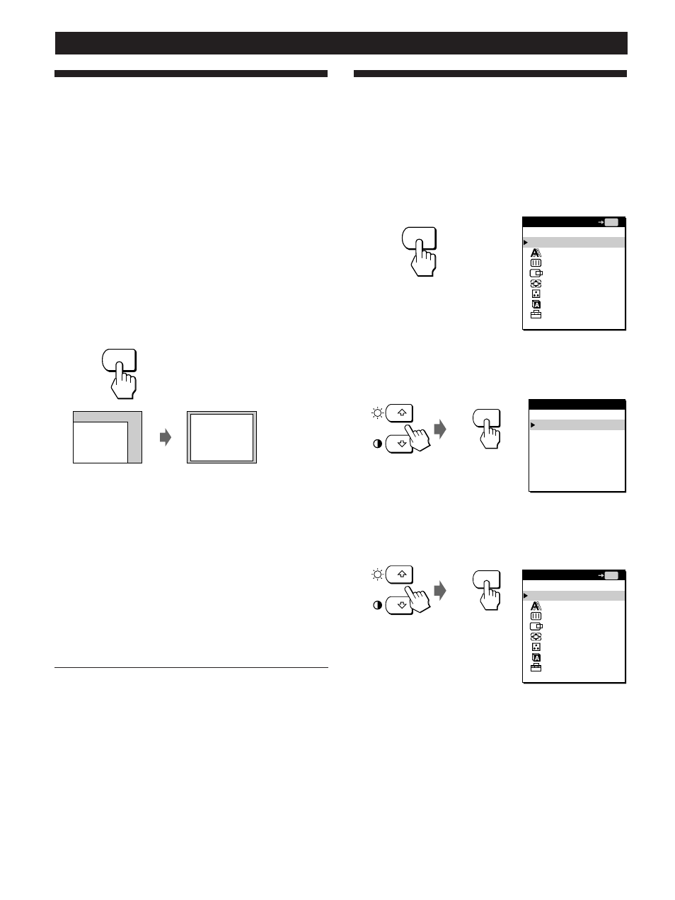 Regolazione automatica dell’immagine, Operazioni preliminari | Sony CPD-L133 User Manual | Page 100 / 112