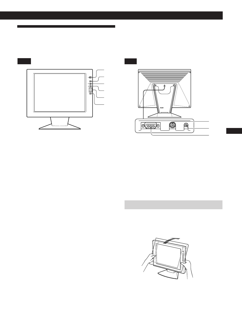 Identifying parts and controls | Sony CPD-L133 User Manual | Page 25 / 112