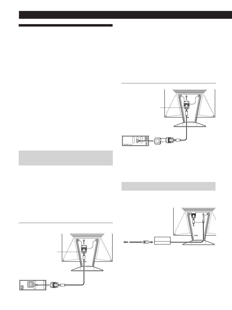 Setup, Getting started, Step 1: connect the monitor to the computer | Step 2: connect the power cord | Sony CPD-L133 User Manual | Page 26 / 112