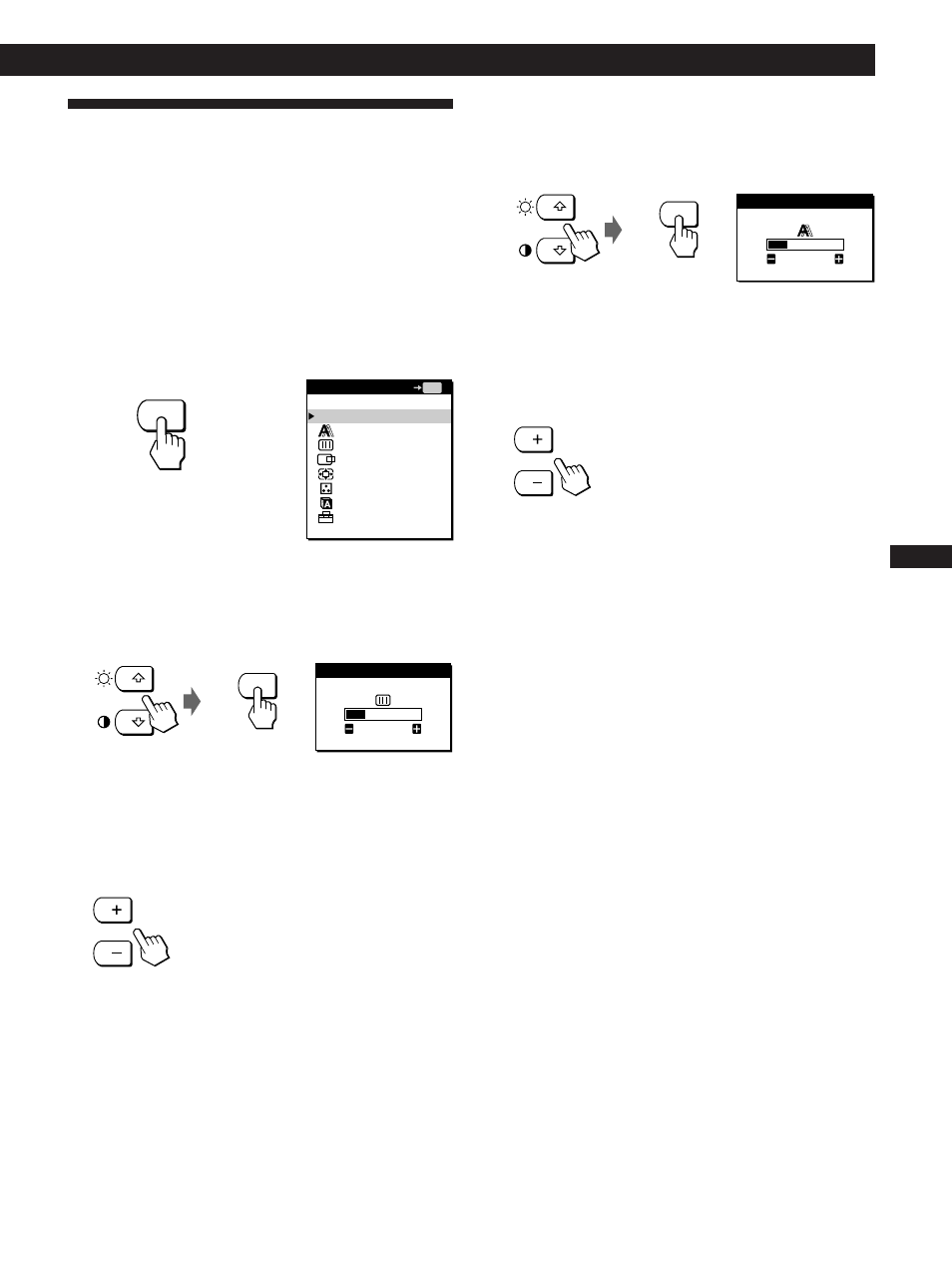 Suppression du scintillement ou du maculage, Personnalisation du moniteur | Sony CPD-L133 User Manual | Page 49 / 112