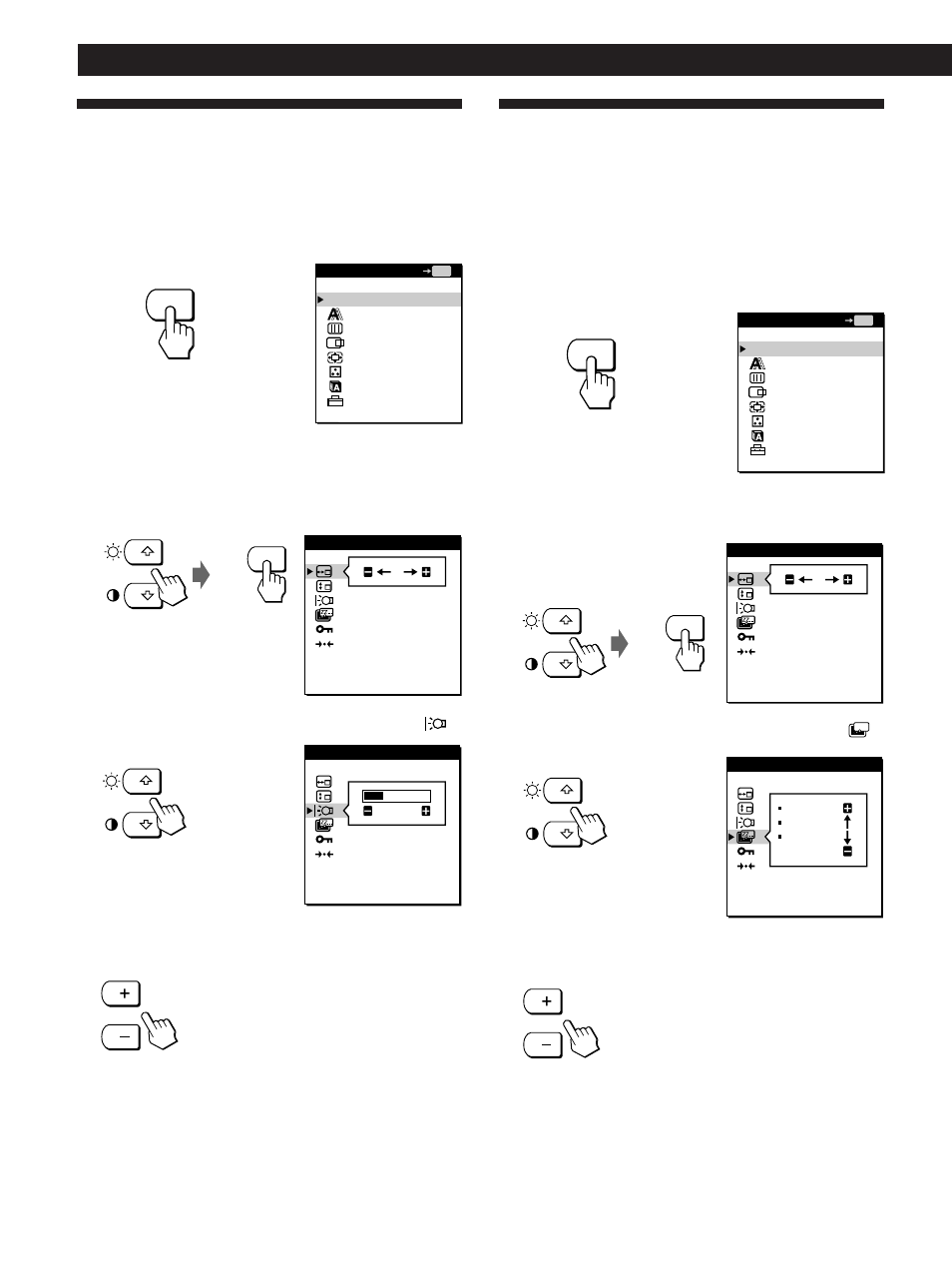 Réglage du rétro-éclairage, Personnalisation du moniteur | Sony CPD-L133 User Manual | Page 52 / 112