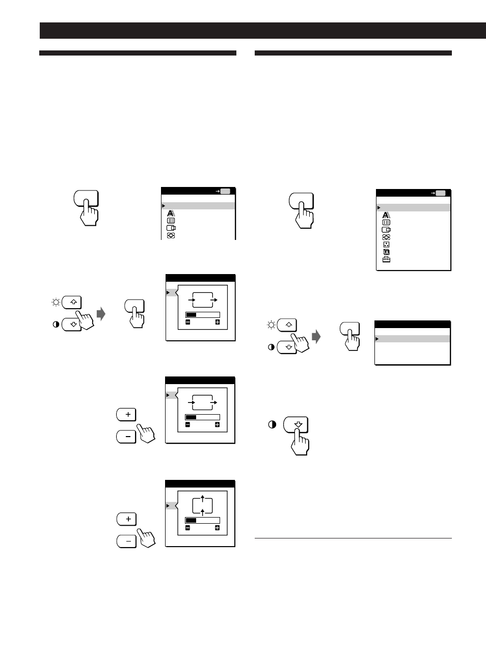 Anzeigen des bildes in der tatsächlichen auflösung, Einstellen der bildposition, Einstellen des monitors | Sony CPD-L133 User Manual | Page 68 / 112