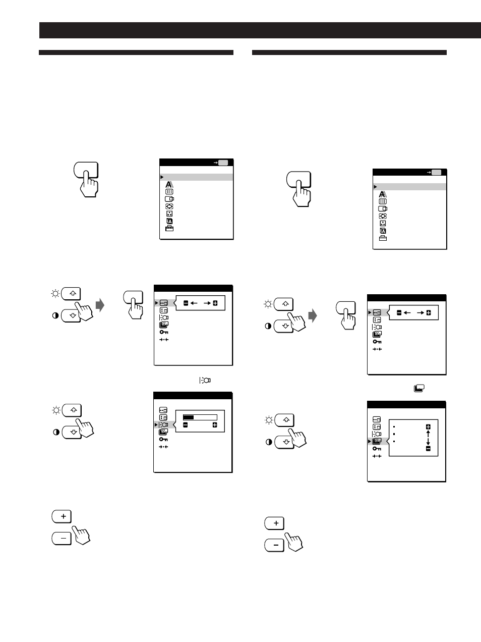 Einstellen der hintergrundbeleuchtung, Einstellen des monitors | Sony CPD-L133 User Manual | Page 70 / 112