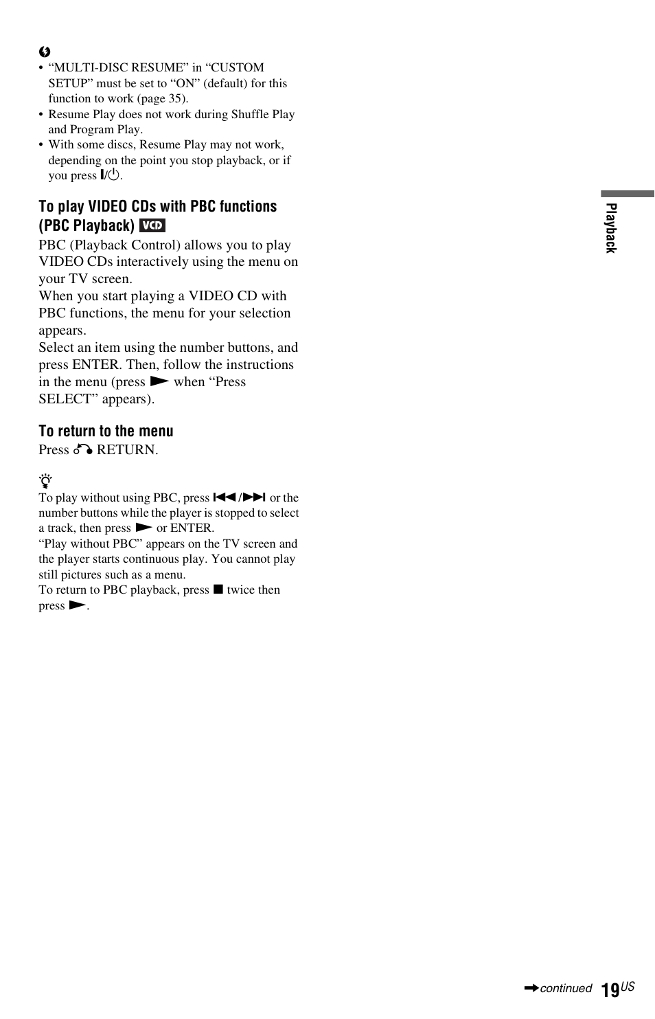 Sony DVP-NS710H User Manual | Page 19 / 60