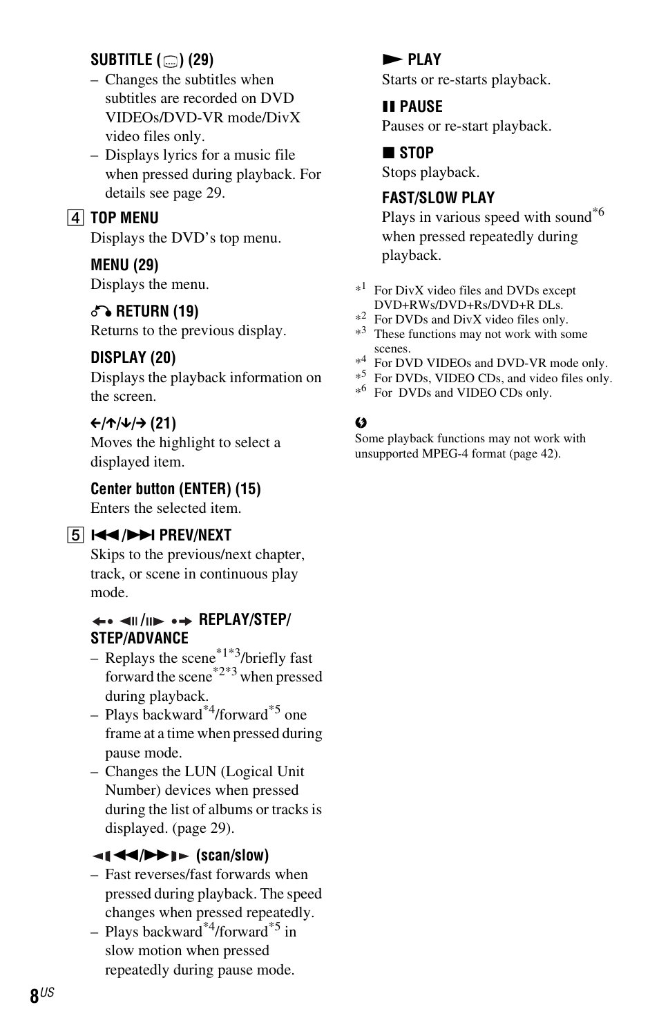 Sony DVP-NS710H User Manual | Page 8 / 60