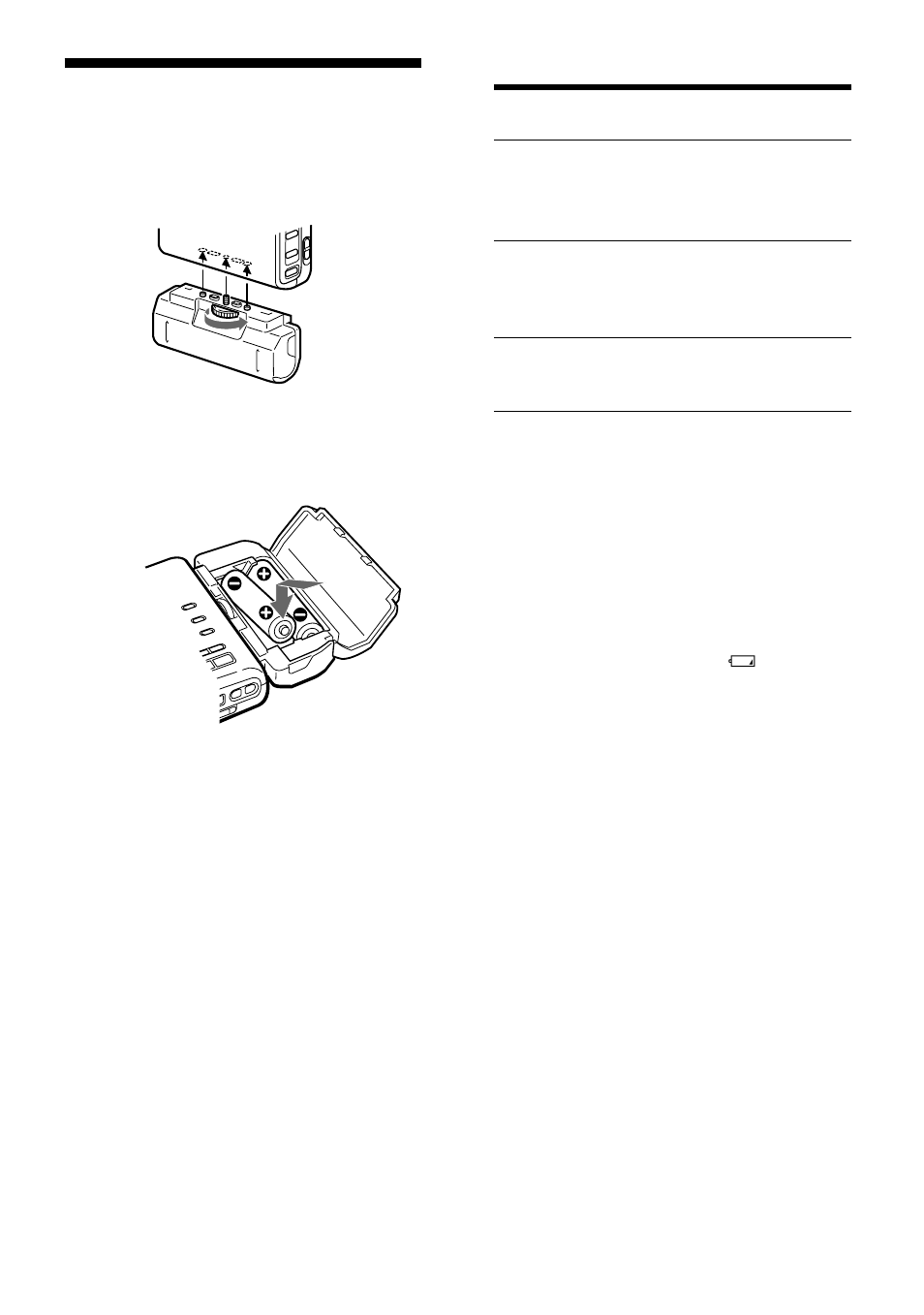Utilizar pilhas secas | Sony MZ-R35 User Manual | Page 102 / 192