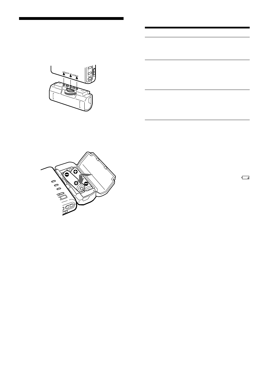 Kuivaparistojen käyttö | Sony MZ-R35 User Manual | Page 178 / 192