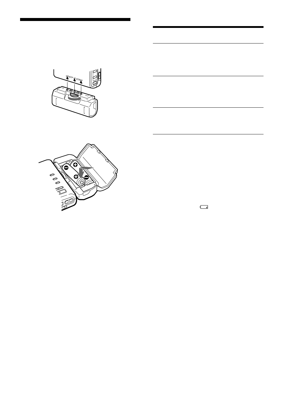 Using dry batteries | Sony MZ-R35 User Manual | Page 26 / 192