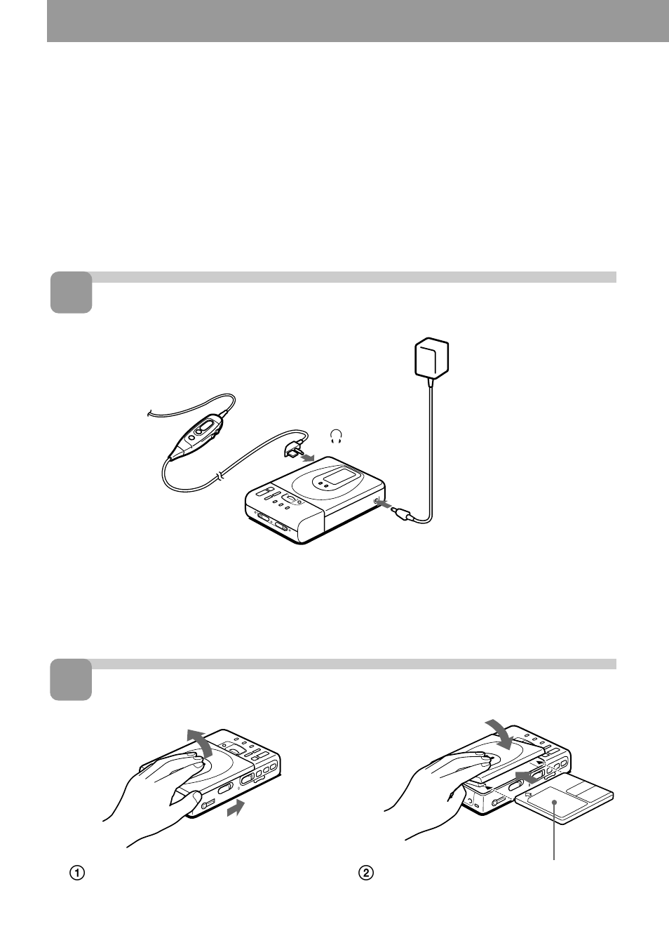 Reproducción inmediata de un md, Conexiones. inserte un md | Sony MZ-R35 User Manual | Page 46 / 192