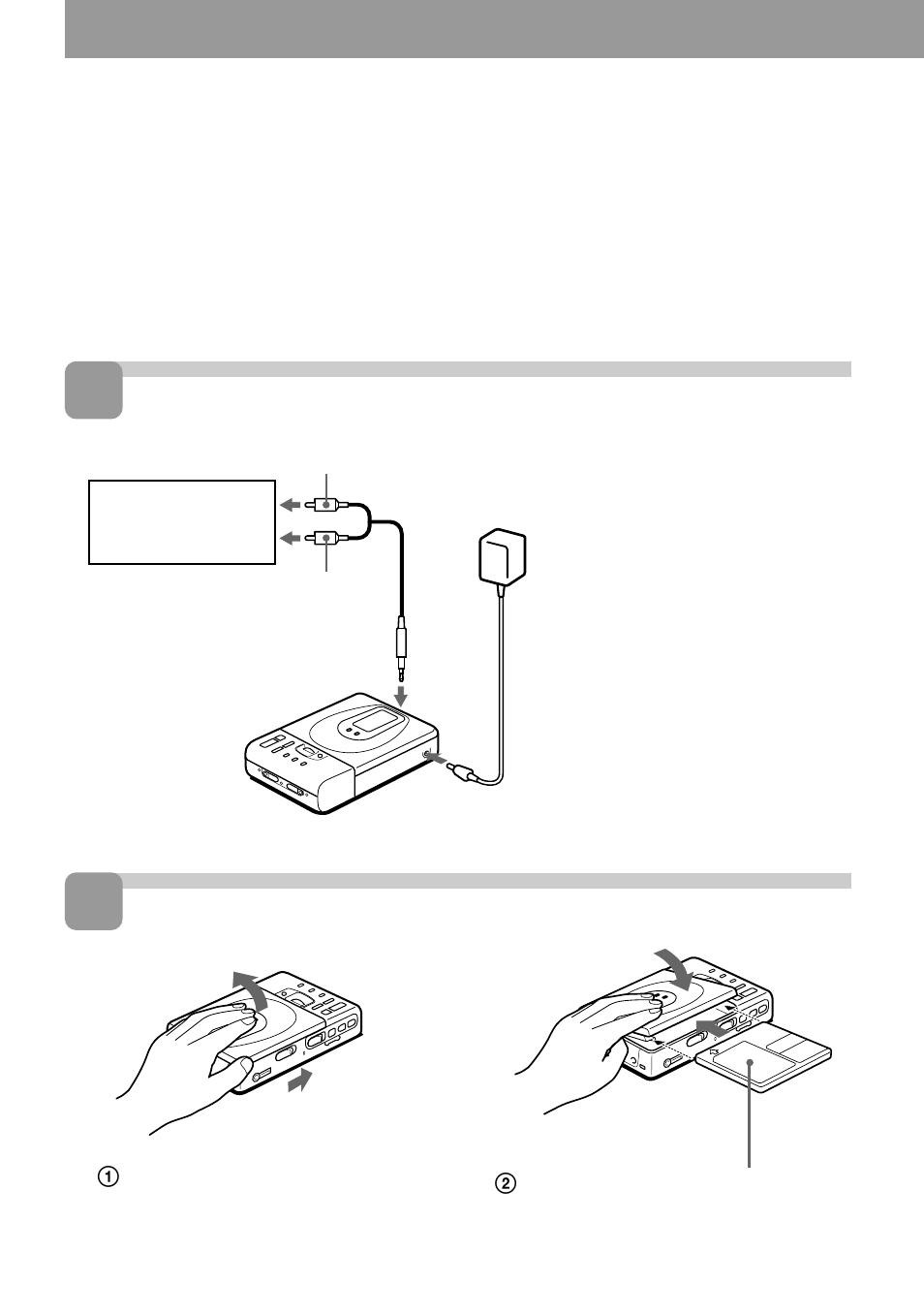 Recording an md right away, Make connections. insert a recordable md | Sony MZ-R35 User Manual | Page 6 / 192