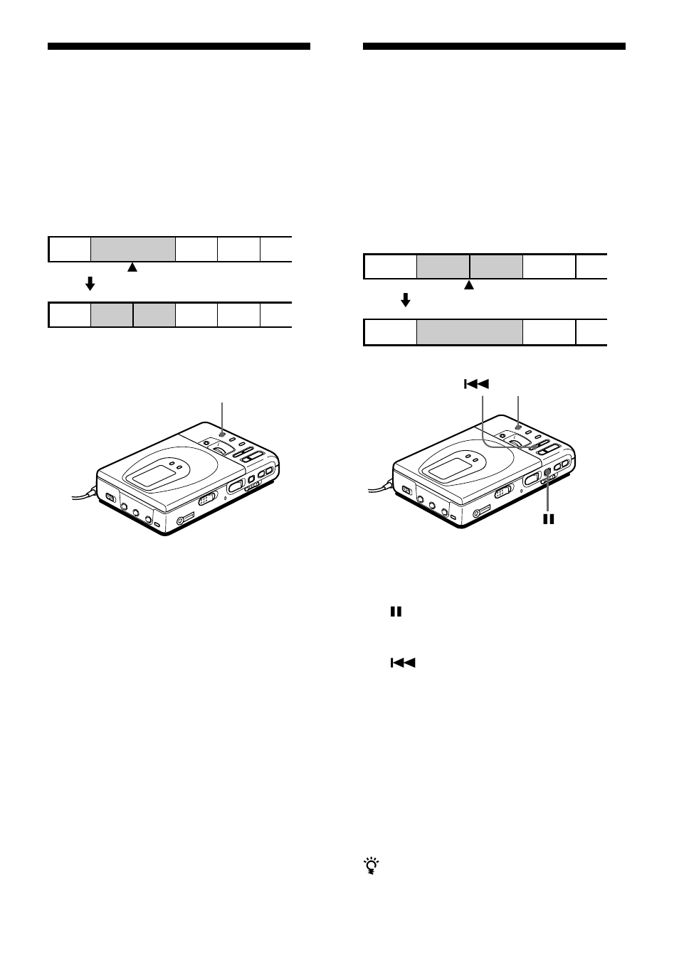 Borrado de una marca de tema, Inserción de una marca de tema | Sony MZ-R35 User Manual | Page 60 / 192