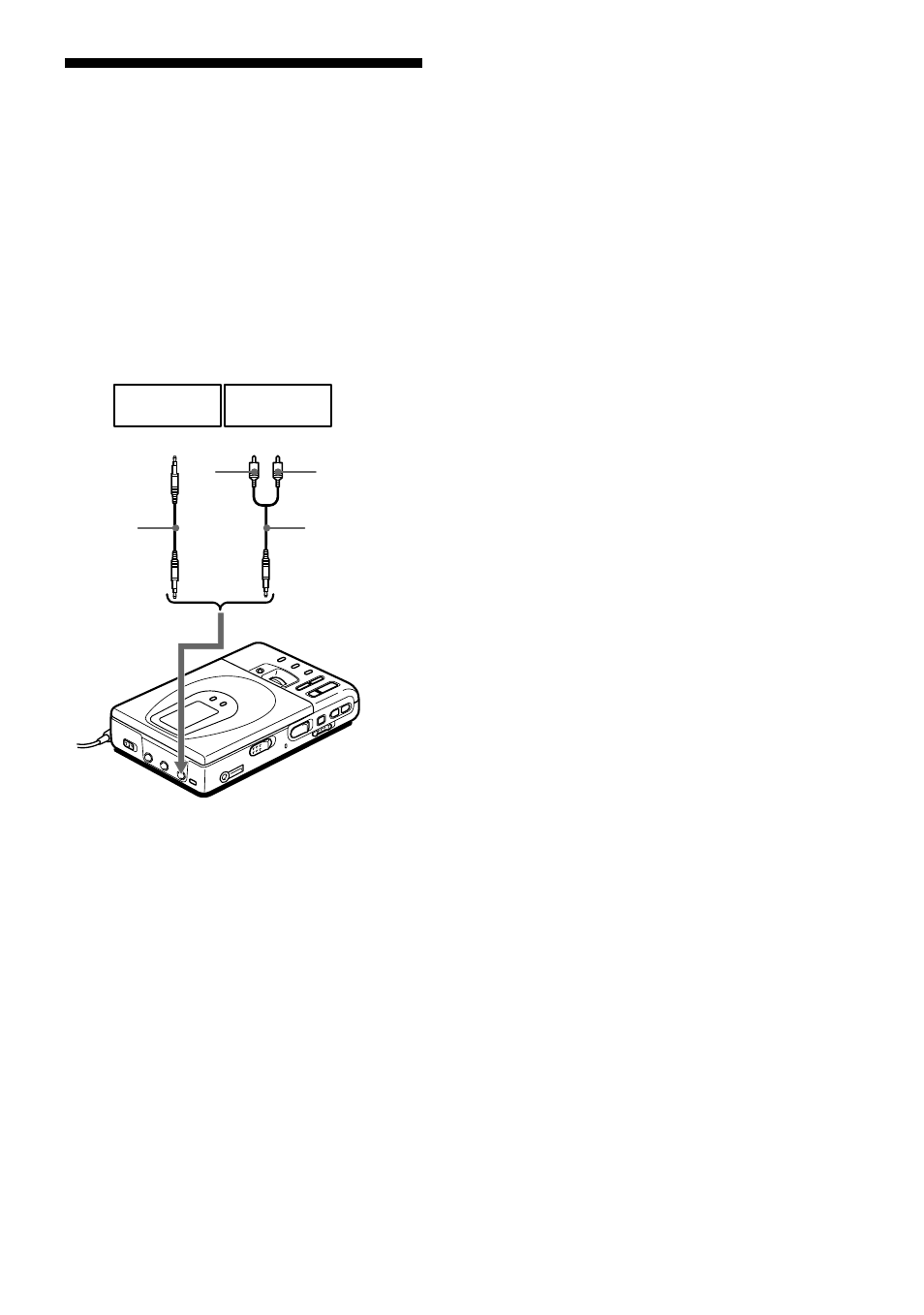 Efectuar uma ligação a um sistema estéreo | Sony MZ-R35 User Manual | Page 96 / 192
