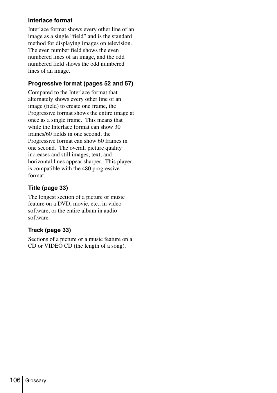 Sony SLV-D261P User Manual | Page 106 / 116