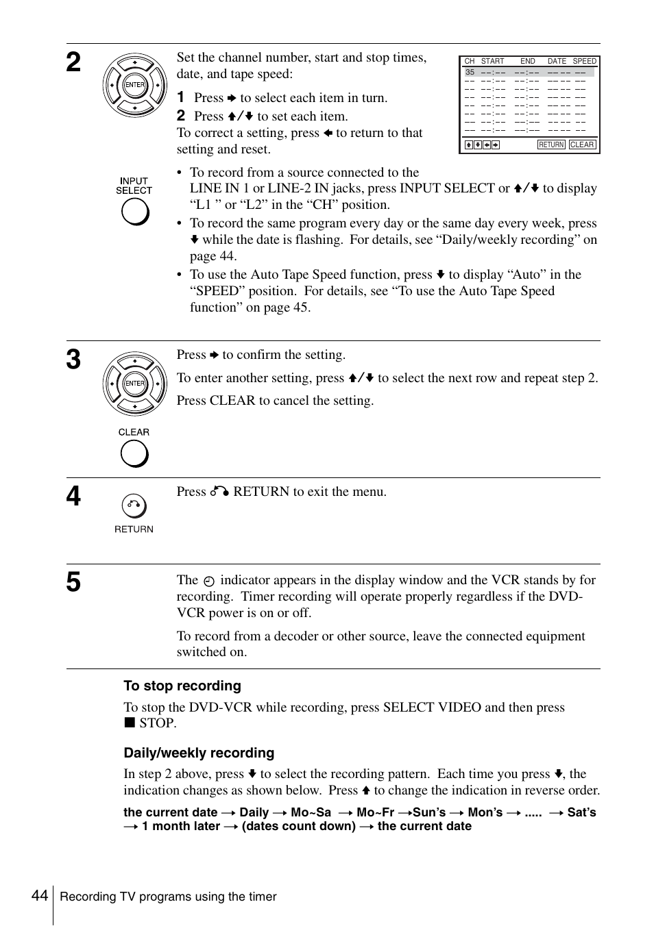 Sony SLV-D261P User Manual | Page 44 / 116