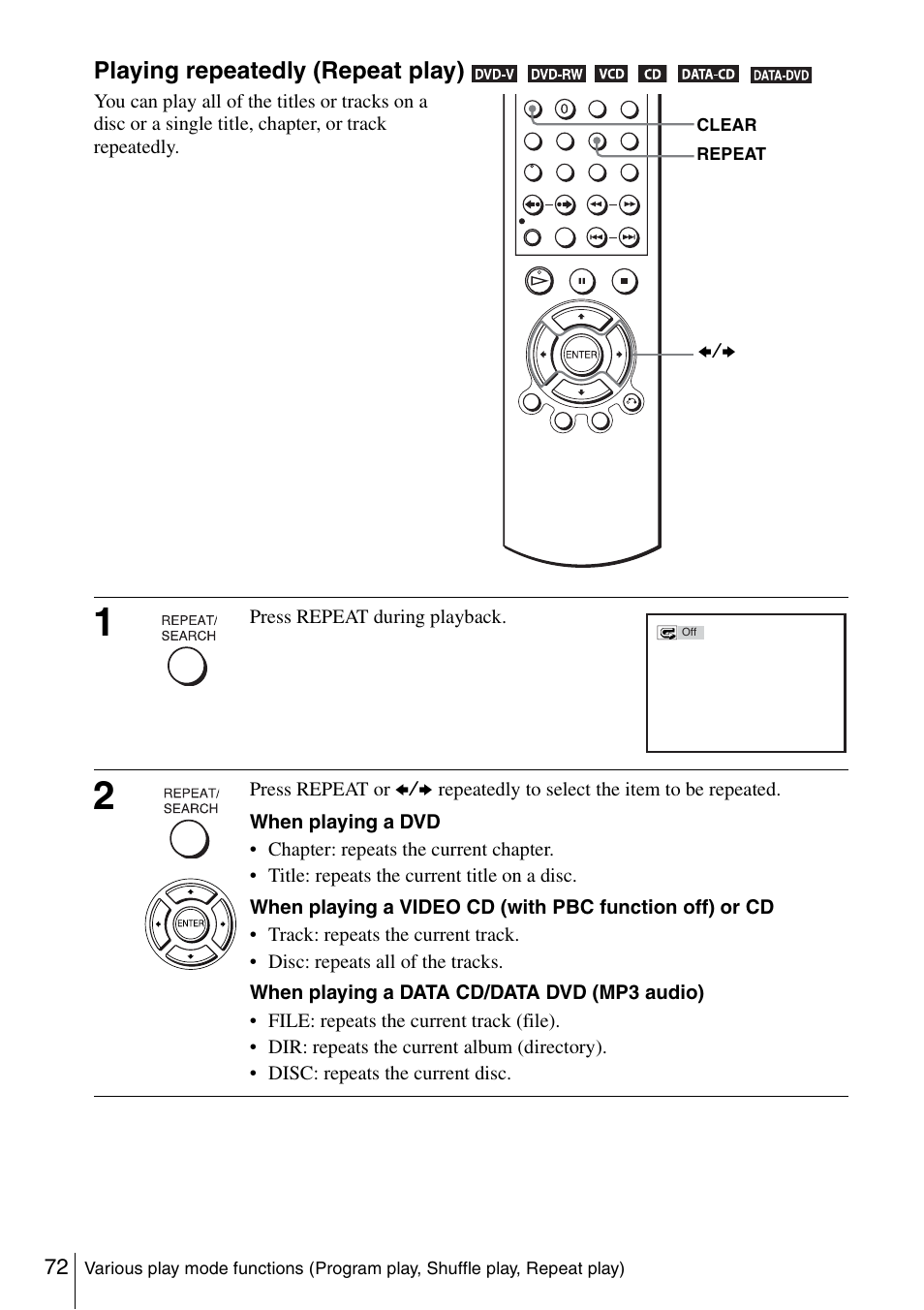 Sony SLV-D261P User Manual | Page 72 / 116