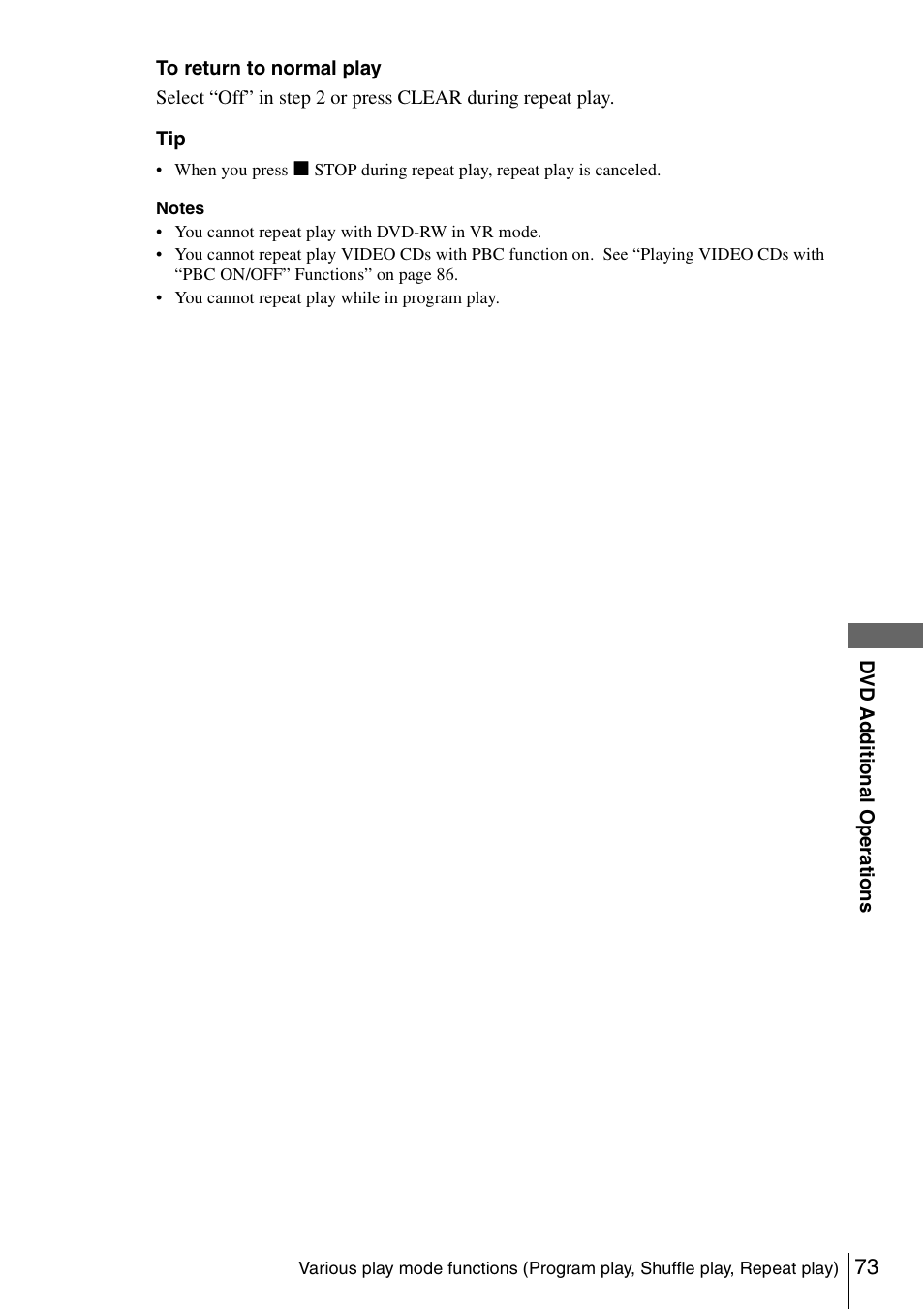 Sony SLV-D261P User Manual | Page 73 / 116