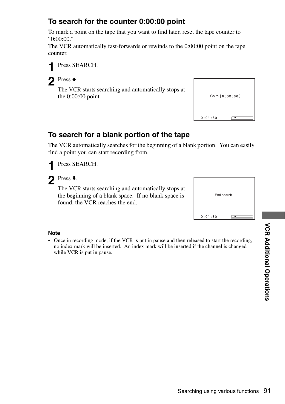 Sony SLV-D261P User Manual | Page 91 / 116